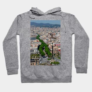 Barcelona Las Ramblas Catalonia Spain Hoodie